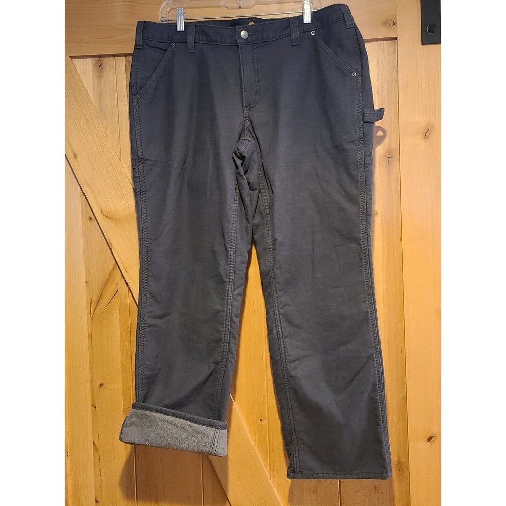 Carhartt Women’s Size 16 Short Fleece Lined Original Fit Work Pants Carpenter